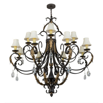 Meyda Tiffany Ingrid 12 Light 54" Wide Crystal Chandelier