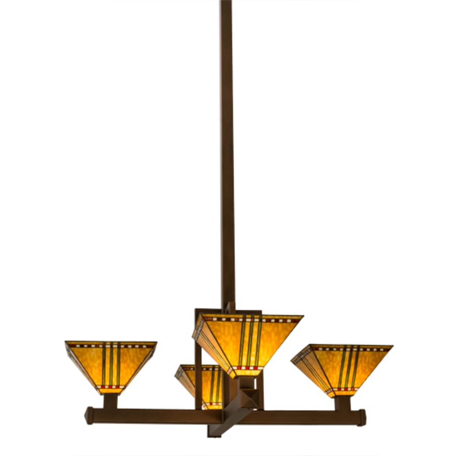 Meyda Tiffany Prairie Corn 4 Light 47" Wide Pendant