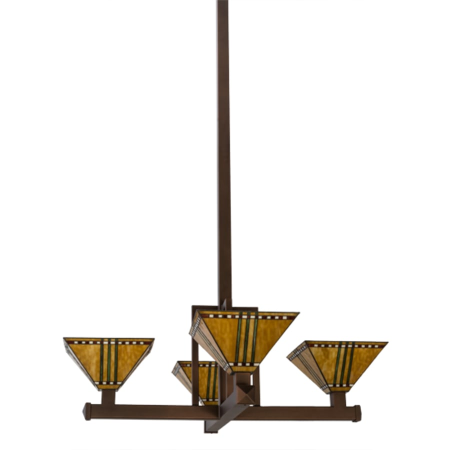 Meyda Tiffany Prairie Corn 4 Light 47" Wide Pendant
