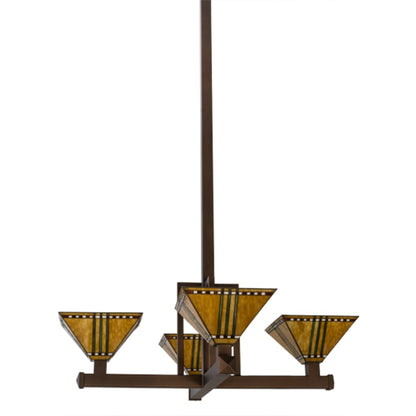 Meyda Tiffany Prairie Corn 4 Light 47" Wide Pendant