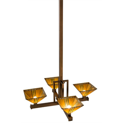 Meyda Tiffany Prairie Corn 4 Light 47" Wide Pendant