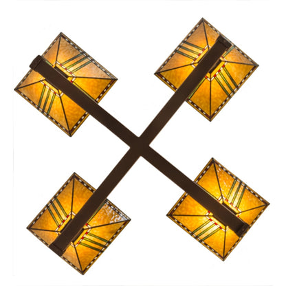 Meyda Tiffany Prairie Corn 4 Light 47" Wide Pendant