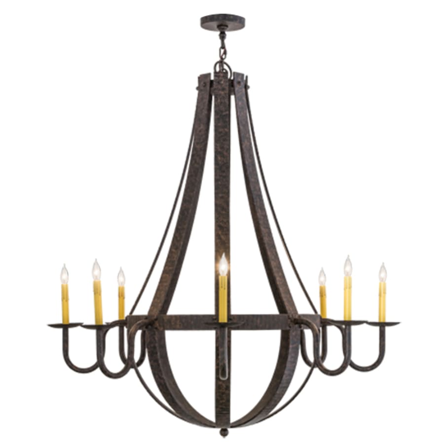 Meyda Tiffany Barrel Stave Metallo 8 Light 48" Wide Taper Candle Style Chandelier