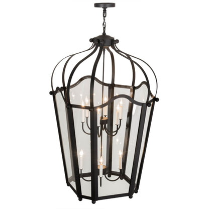 Meyda Tiffany Citadel 10 Light 33" Wide Taper Candle Pendant