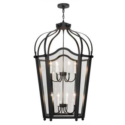 Meyda Tiffany Citadel 10 Light 33" Wide Taper Candle Pendant