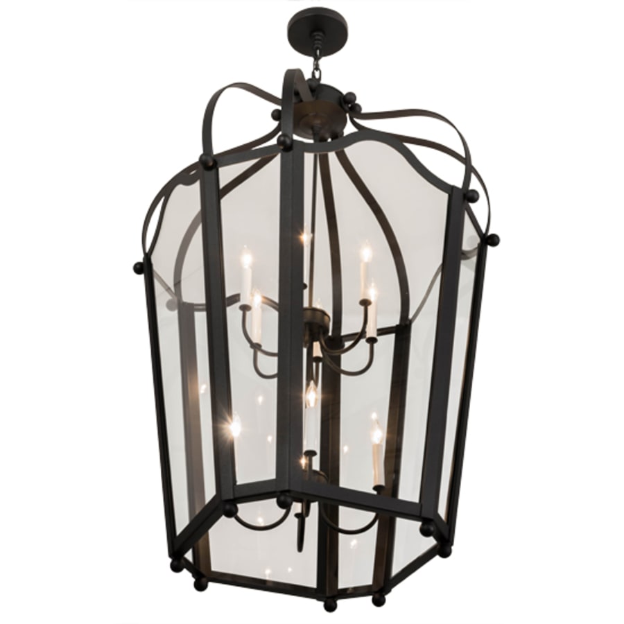 Meyda Tiffany Citadel 10 Light 33" Wide Taper Candle Pendant