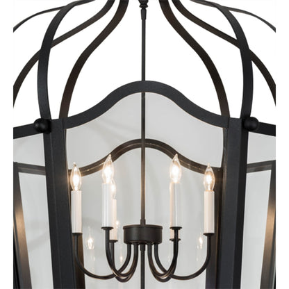 Meyda Tiffany Citadel 10 Light 33" Wide Taper Candle Pendant