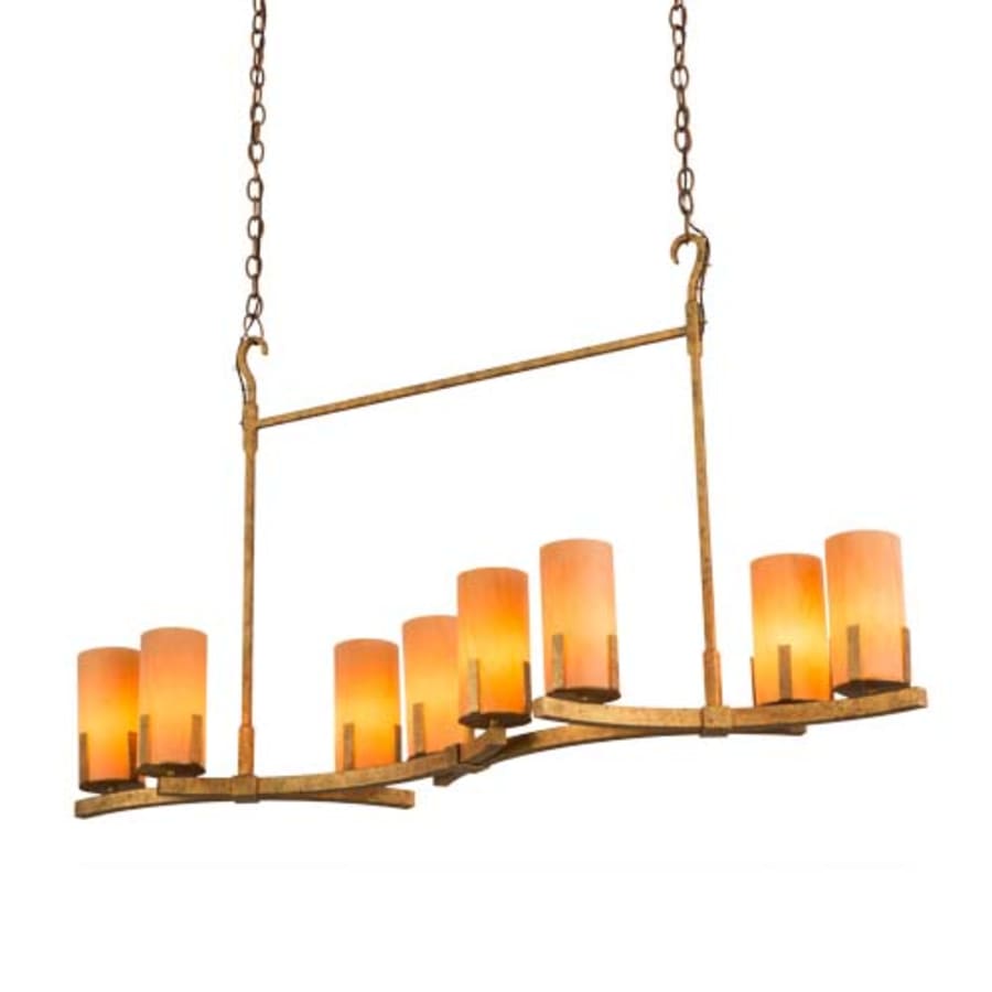 Meyda Tiffany Long Cero 8 Light 52" Wide Linear Chandelier