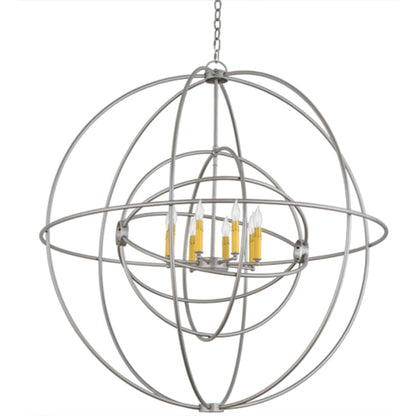 Meyda Tiffany Atom Enerjisi 8 Light 43" Wide Taper Candle Globe Chandelier