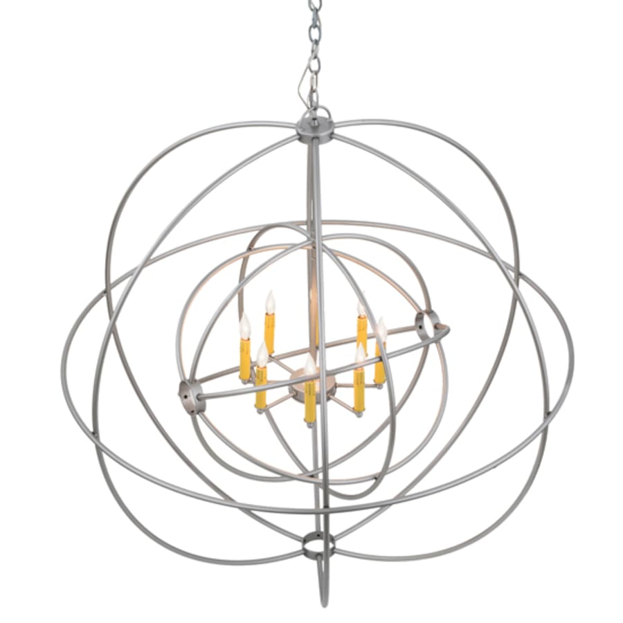Meyda Tiffany Atom Enerjisi 8 Light 43" Wide Taper Candle Globe Chandelier