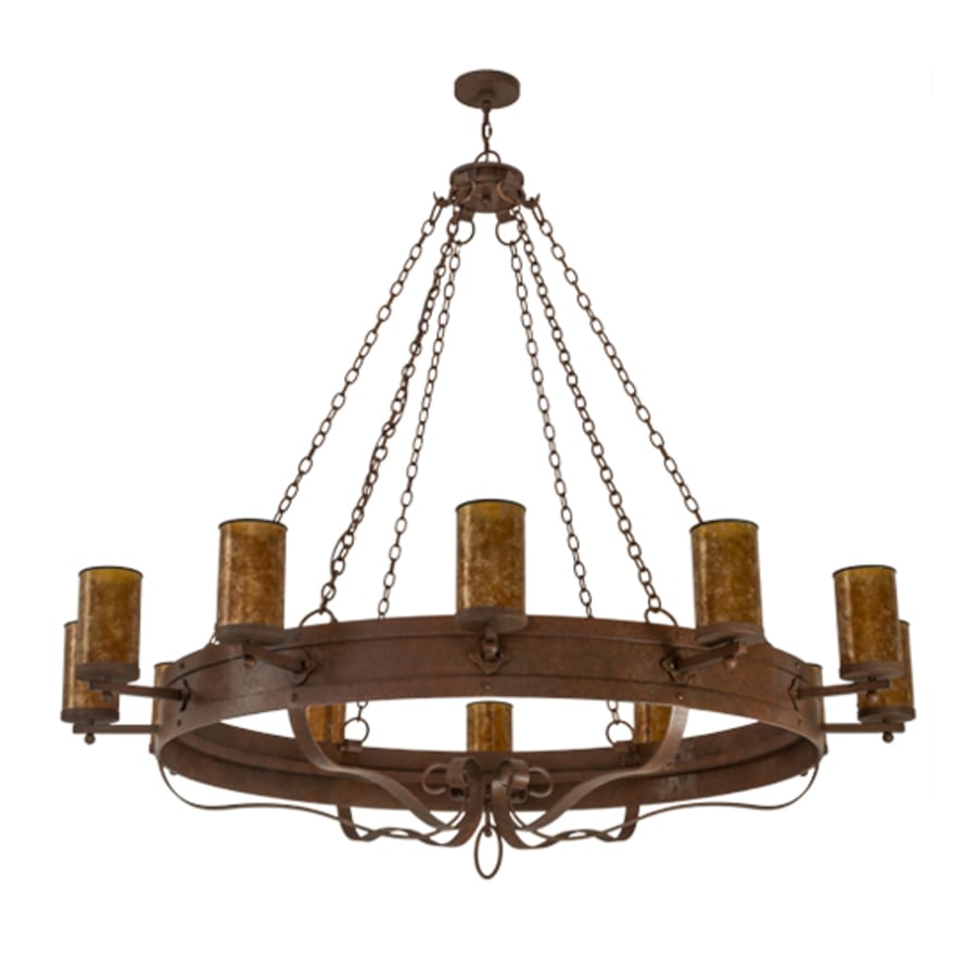 Meyda Tiffany Parnella 12 Light 72" Wide Ring Chandelier