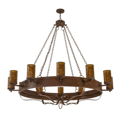 Meyda Tiffany Parnella 12 Light 72" Wide Ring Chandelier