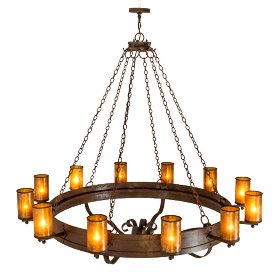 Meyda Tiffany Parnella 12 Light 72" Wide Ring Chandelier