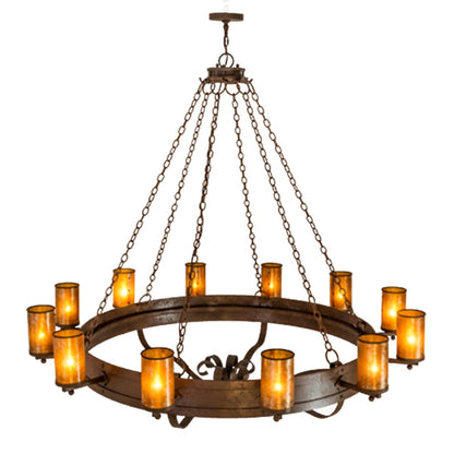 Meyda Tiffany Parnella 12 Light 72" Wide Ring Chandelier