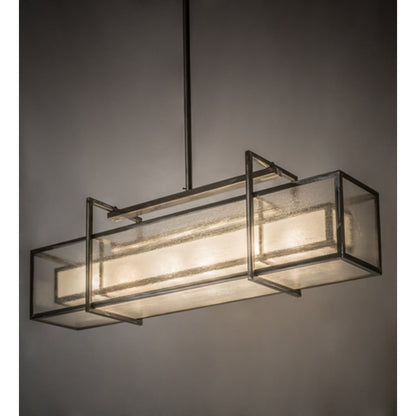 Meyda Tiffany Nelson 6 Light 54" Wide Linear Pendant