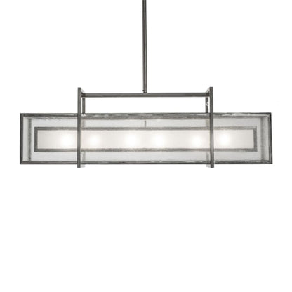 Meyda Tiffany Nelson 6 Light 54" Wide Linear Pendant