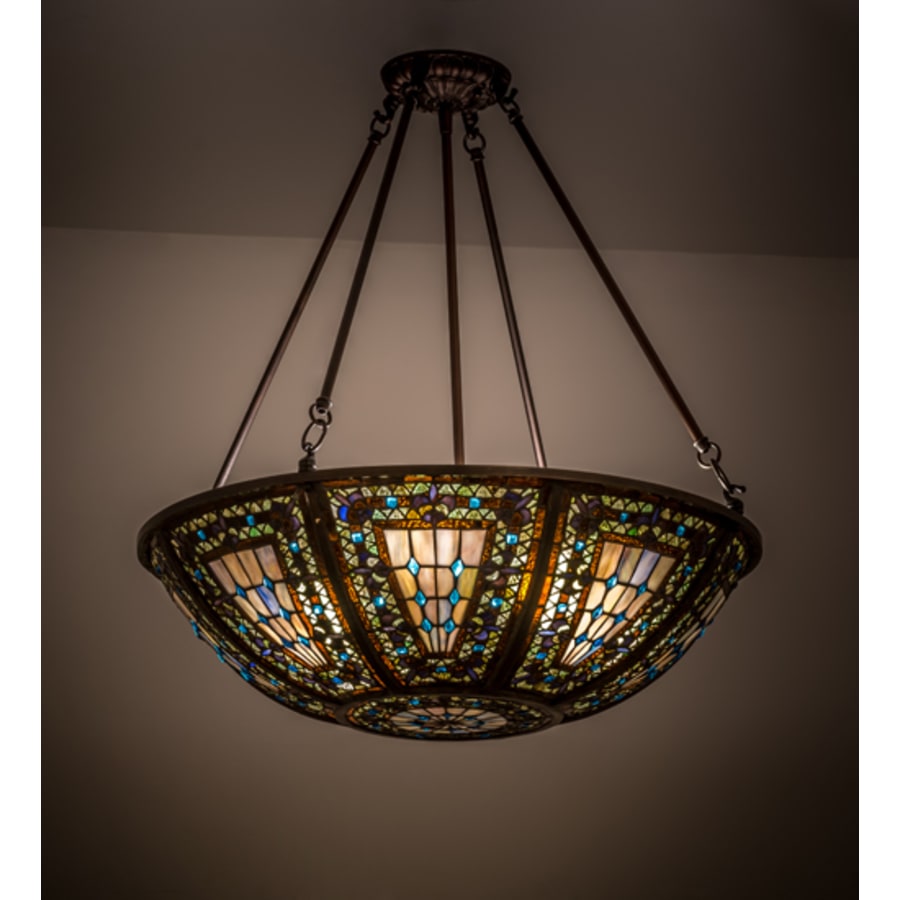 Meyda Tiffany Fleur-de-lis 4 Light 24" Wide Pendant
