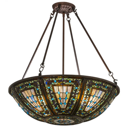 Meyda Tiffany Fleur-de-lis 4 Light 24" Wide Pendant