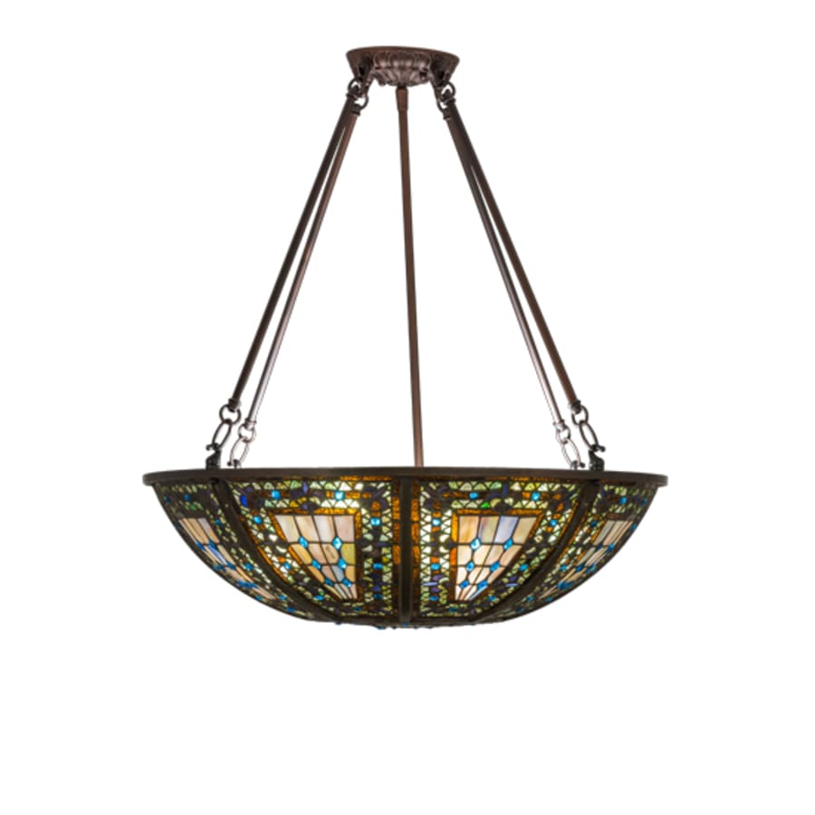 Meyda Tiffany Fleur-de-lis 4 Light 24" Wide Pendant