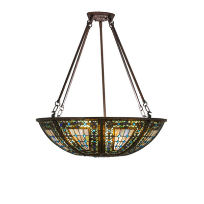 Meyda Tiffany Fleur-de-lis 4 Light 24" Wide Pendant