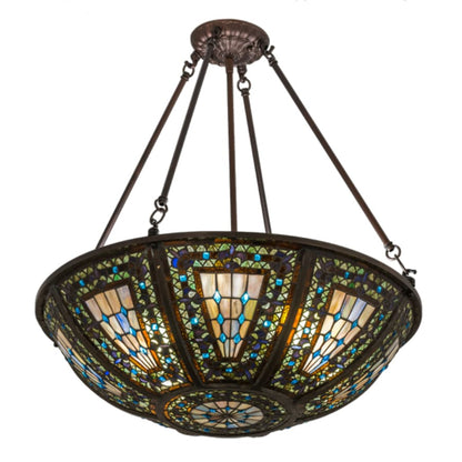 Meyda Tiffany Fleur-de-lis 4 Light 24" Wide Pendant