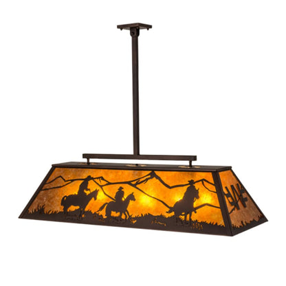 Meyda Tiffany Personalized 9 Light 48" Wide Linear Pendant