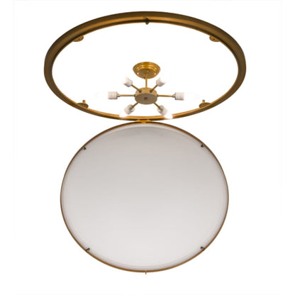 Meyda Tiffany Commerce 6 Light 37" Wide Flush Mount Bowl Ceiling Fixture