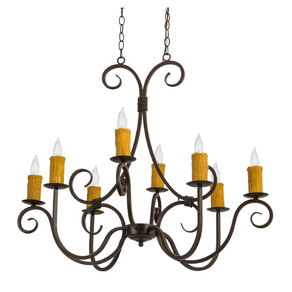 Meyda Tiffany Clifton 8 Light 26" Wide Taper Candle Style Chandelier