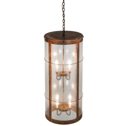 Meyda Tiffany Villa 8 Light 18" Wide Taper Candle Pendant
