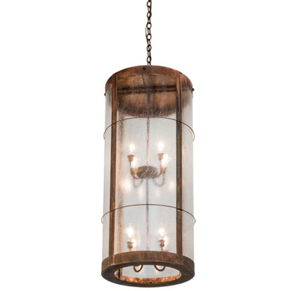 Meyda Tiffany Villa 8 Light 18" Wide Taper Candle Pendant