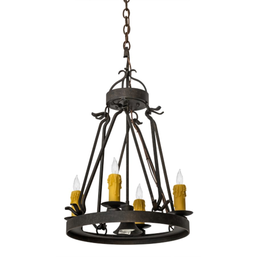 Meyda Tiffany Lakeshore 4 Light 18" Wide Taper Candle Multi Light Pendant