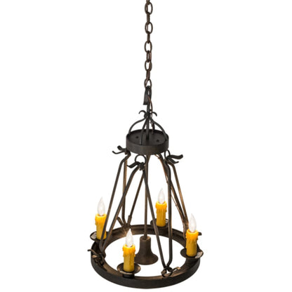 Meyda Tiffany Lakeshore 4 Light 18" Wide Taper Candle Multi Light Pendant