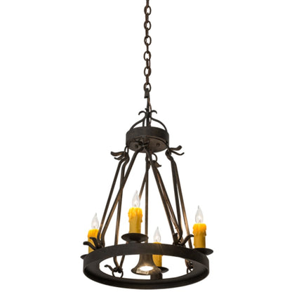 Meyda Tiffany Lakeshore 4 Light 18" Wide Taper Candle Multi Light Pendant