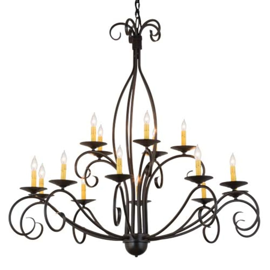 Meyda Tiffany Sienna 15 Light 48" Wide Taper Candle Style Chandelier