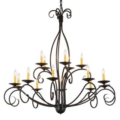 Meyda Tiffany Sienna 15 Light 48" Wide Taper Candle Style Chandelier