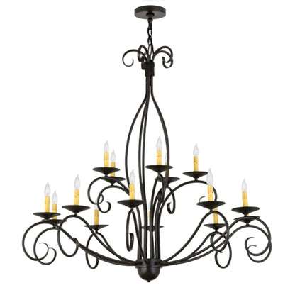 Meyda Tiffany Sienna 15 Light 48" Wide Taper Candle Style Chandelier