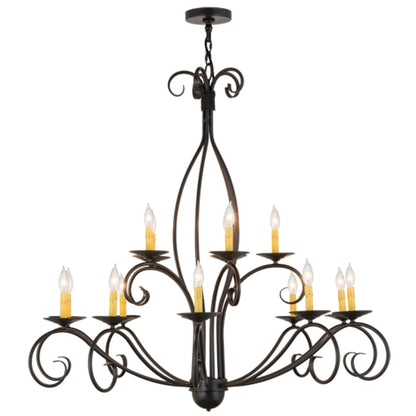 Meyda Tiffany Sienna 15 Light 48" Wide Taper Candle Style Chandelier