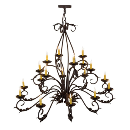 Meyda Tiffany Long Windsor 18 Light 40" Wide Taper Candle Style Chandelier