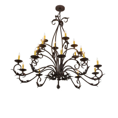 Meyda Tiffany Long Windsor 18 Light 40" Wide Taper Candle Style Chandelier
