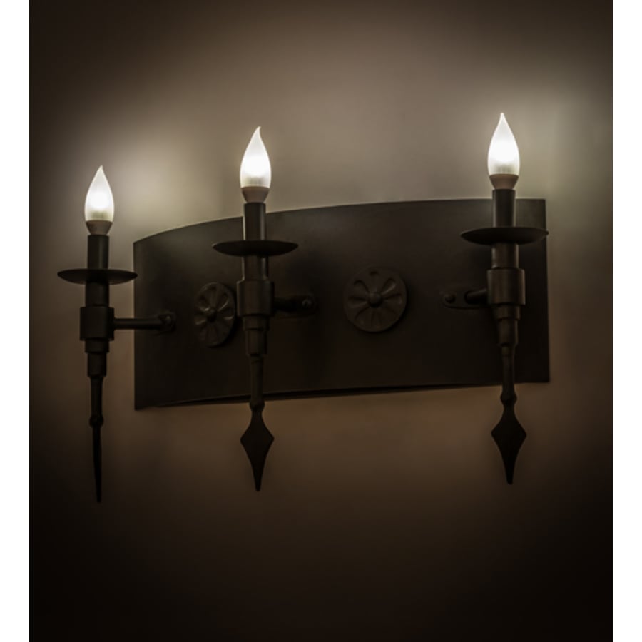 Meyda Tiffany Warwick 3 Light 12" Tall Wall Sconce