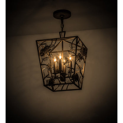 Meyda Tiffany Kitzi 4 Light 20" Wide Taper Candle Pendant