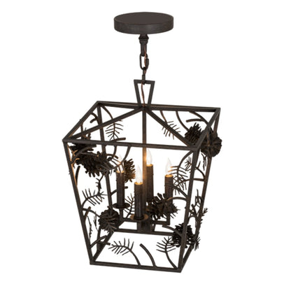 Meyda Tiffany Kitzi 4 Light 20" Wide Taper Candle Pendant