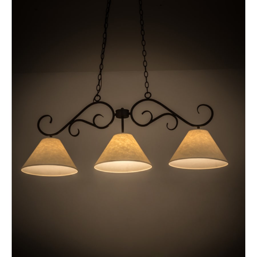 Meyda Tiffany Bristol 3 Light 48" Wide Linear Pendant