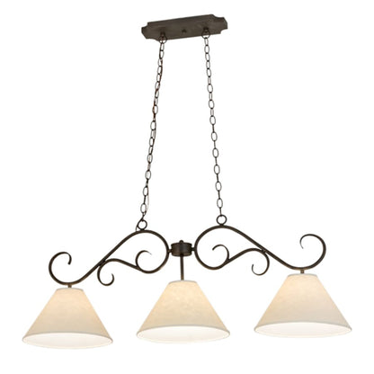 Meyda Tiffany Bristol 3 Light 48" Wide Linear Pendant