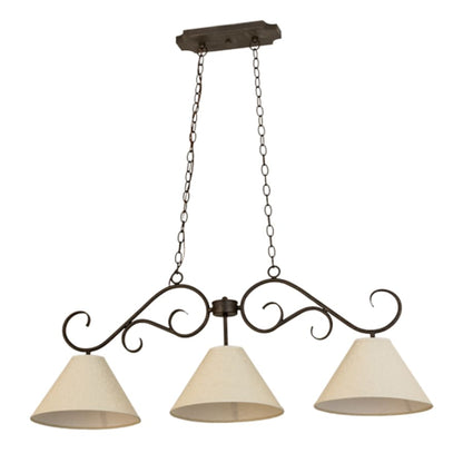 Meyda Tiffany Bristol 3 Light 48" Wide Linear Pendant