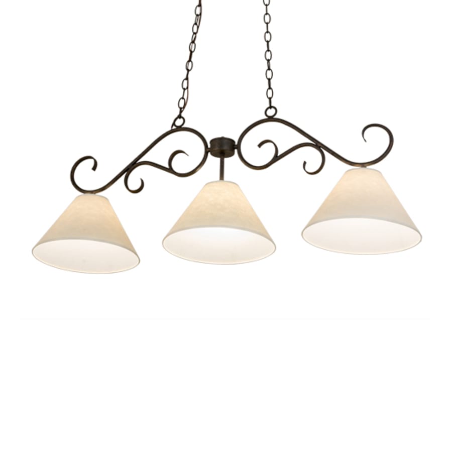 Meyda Tiffany Bristol 3 Light 48" Wide Linear Pendant