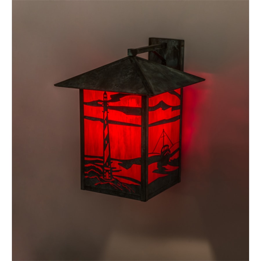 Meyda Tiffany Lighthouse 22" Tall Wall Sconce