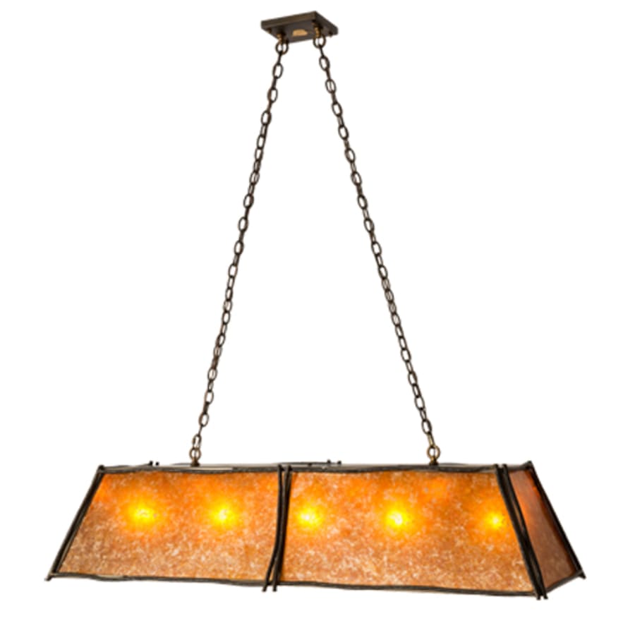 Meyda Tiffany Sticks 5 Light 60" Wide Linear Pendant