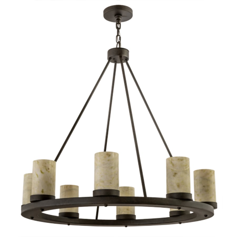 Meyda Tiffany Loxley Jadestone 8 Light 38" Wide Ring Chandelier