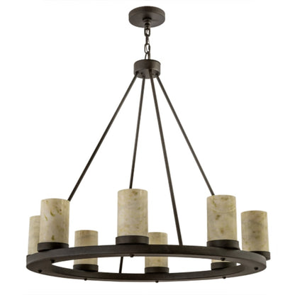 Meyda Tiffany Loxley Jadestone 8 Light 38" Wide Ring Chandelier